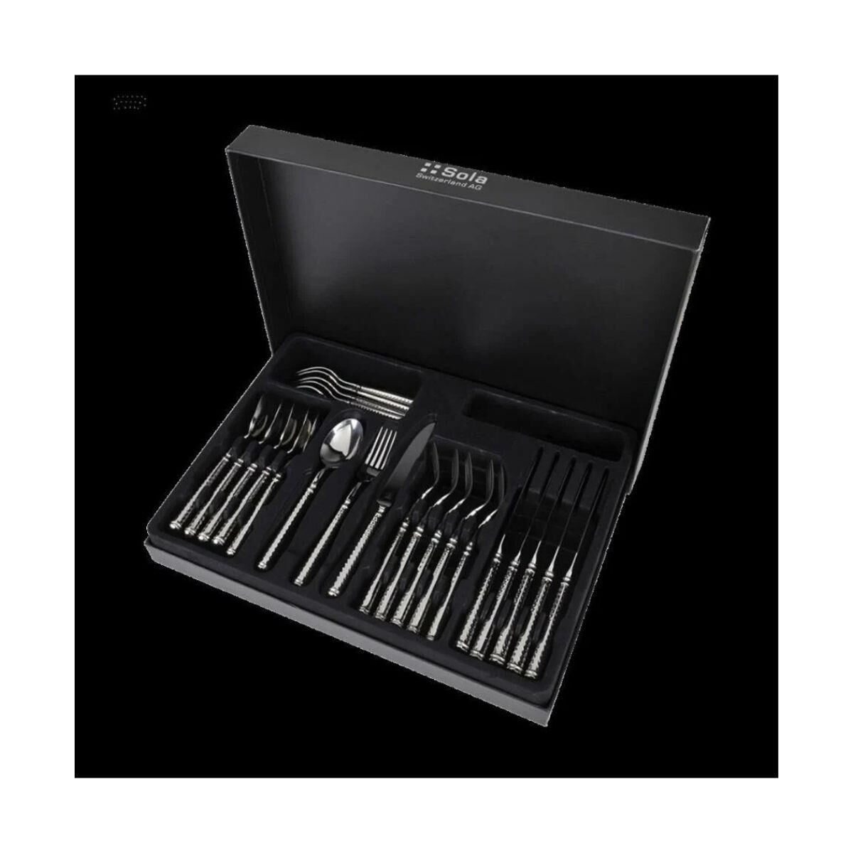 Rivadossi Cubism Paslanmaz Çelik 84 Parça Çatal Bıçak Seti