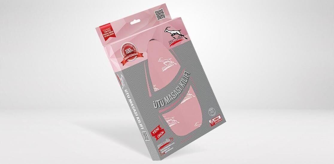 Gazella Ütü Masası Bezi Pembe