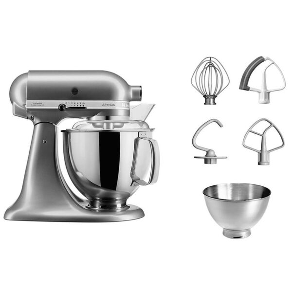 Kitchenaid Artisan 4,8 L Stand Mikser 5KSM125 Contour Silver-ECU