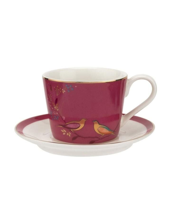 Portmeirion  Chelsea Coll.Esp.Fincan + Tabağı Pembe