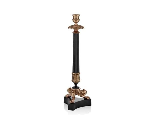 Lamedore Glint Serisi Altın Renk Büyük Boy Mumluk 13.5x13.5x40.5 cm (8)