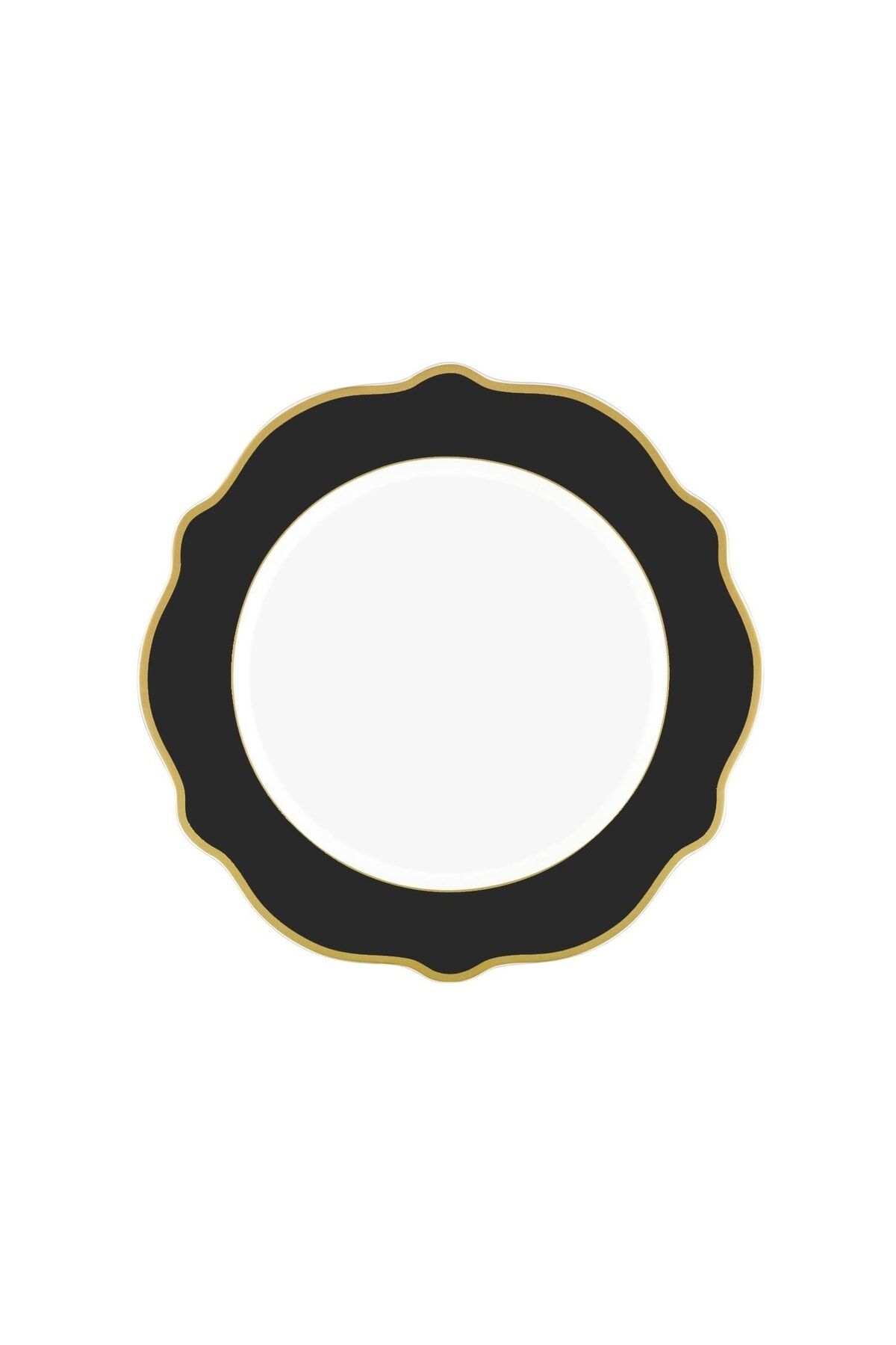 The Mia Jaswely Pasta Tabağı 6 Parça Siyah 21 cm