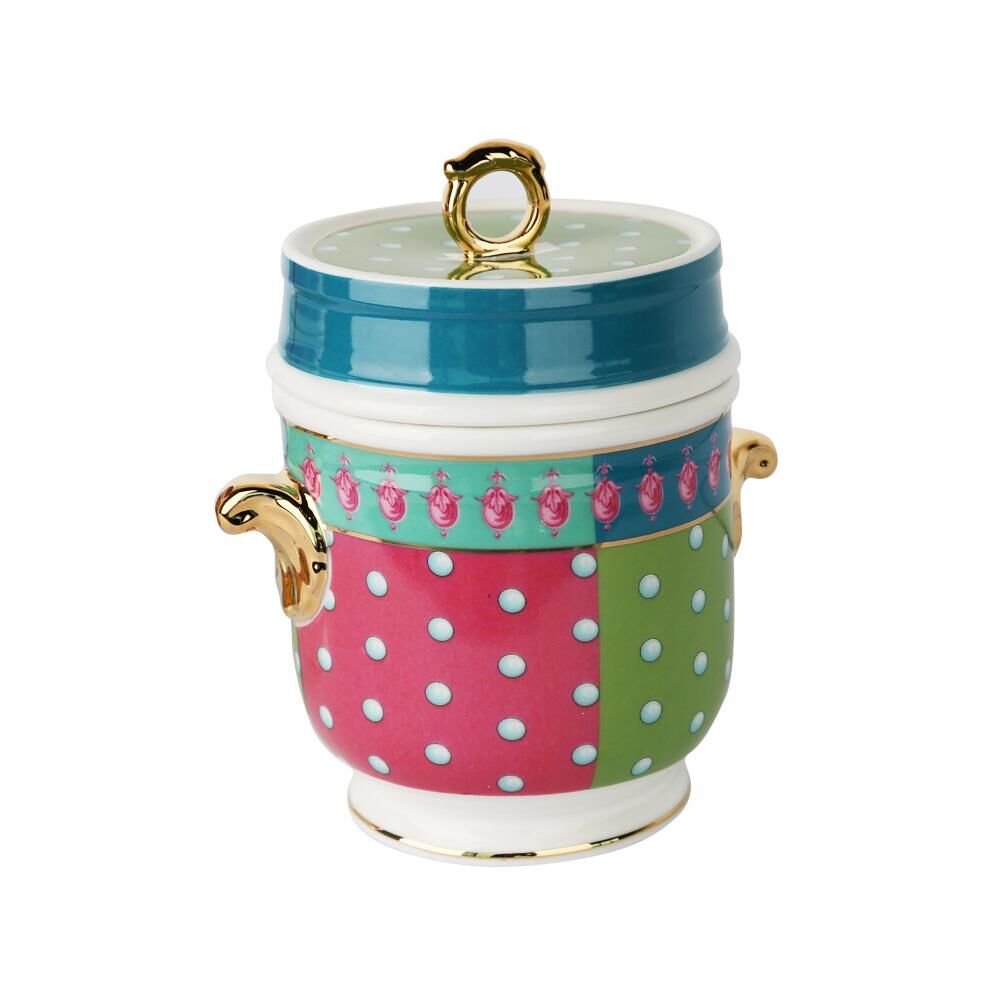 Lucky Art Estelle Bone Kulplu Kavanoz 16 cm