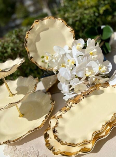 Wanelli 17674-13G Golden Rey 32 cm 3 Katlı Kurabiyelik