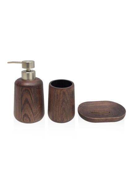 The Mia Wooden Banyo Seti 3 Parça