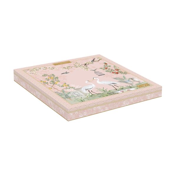 Easy Life Jardin de Reves Porselen Kek Servis Tabağı 32 cm Dilimleyicili