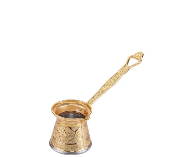Kosova 2 No Zamak Döküm Cezve Altın