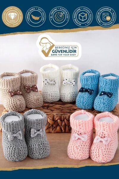 Nazik Home Funny Bebek Patiği Mavi Standart