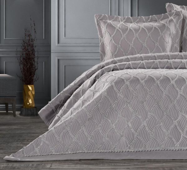 Zebra Casa Tilda Yatak Örtüsü Gri