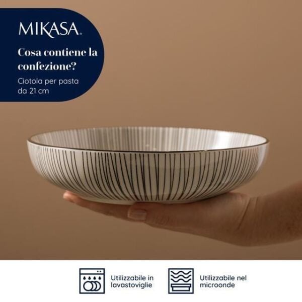 Mikasa Glazed Seramik Bowl Kase 21x5cm