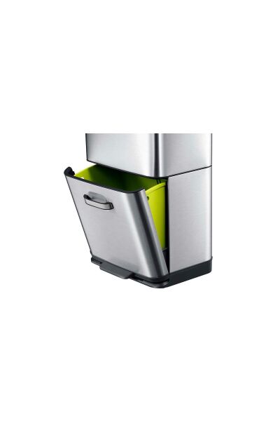 LuckyArt 35L+25L Eko Sensörlü Geri Dönüşümlü Çöp Kovası