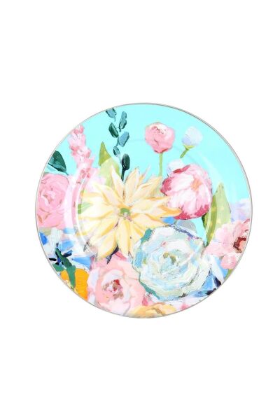 Lucky Art Peony Bone 6lı 20cm Servis Tabağı Seti