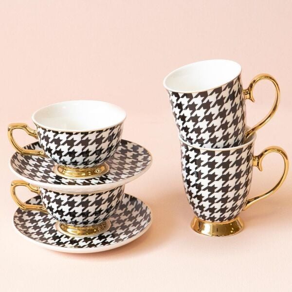 Cristina Re Teacup Houndstooth
