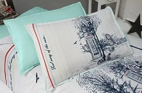 Sarev Old City Fancy Poplin Nevresim Takımı Çift Kişilik 2Yastık