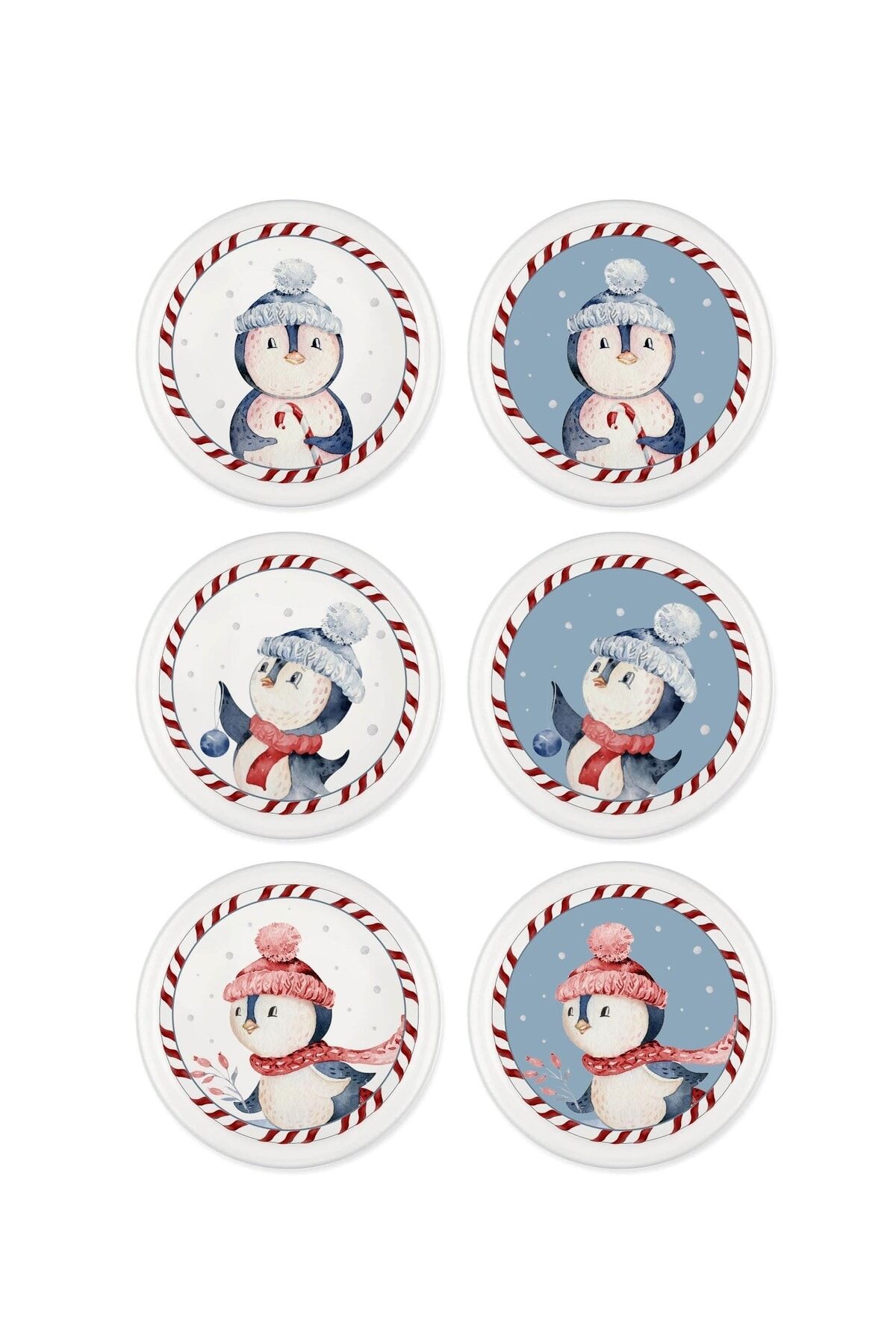 The Mia Penguin Çerezlik 6 Parça 10 cm