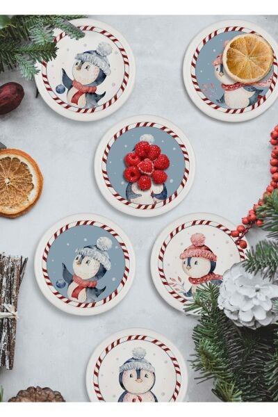 The Mia Penguin Çerezlik 6 Parça 10 cm