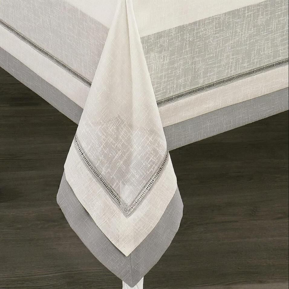 Nazik Home Latina Masa Örtüsü Krem / Gri 160X260