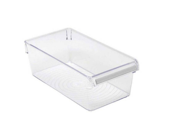 Primanova Dolap Raf Düzenleyici Kutu Plastik Şeffaf Naturel 290 x 150 x 100 Mm