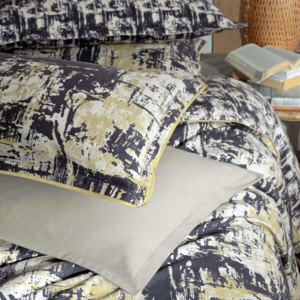 Sarev Galiya Flanel Nevresim Takımı 1 Yastık Bej