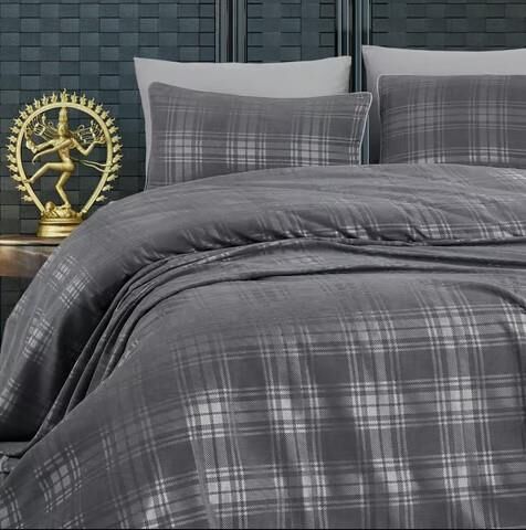 Nazik Home Elite 4 Mevsim Pike Takımı Antrasit Tek Kişilik