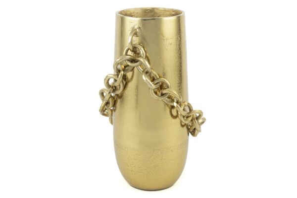 Mikasa Moor Gold Zincirli Metal Vazo 15x32cm