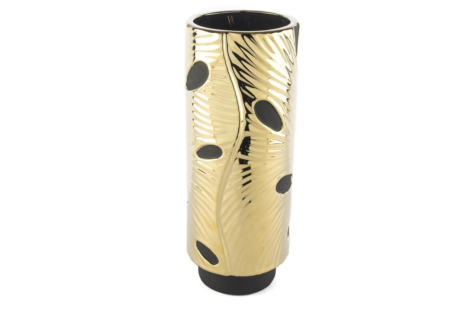 Mikasa Moor Gold Siyah Pors Vazo 12x31cm