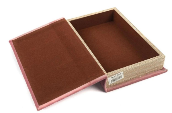 Mikasa Moor Pembe Kadife Kitap Kutu 26 x 17 x 5 cm