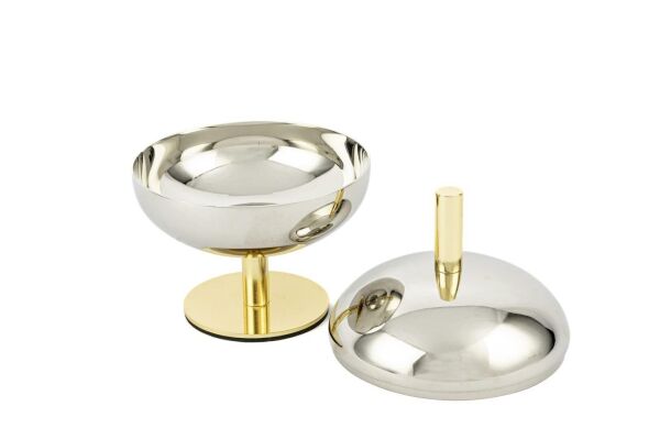 Mikasa Moor Gold Silver Kapaklı Metal Kase 14x19cm