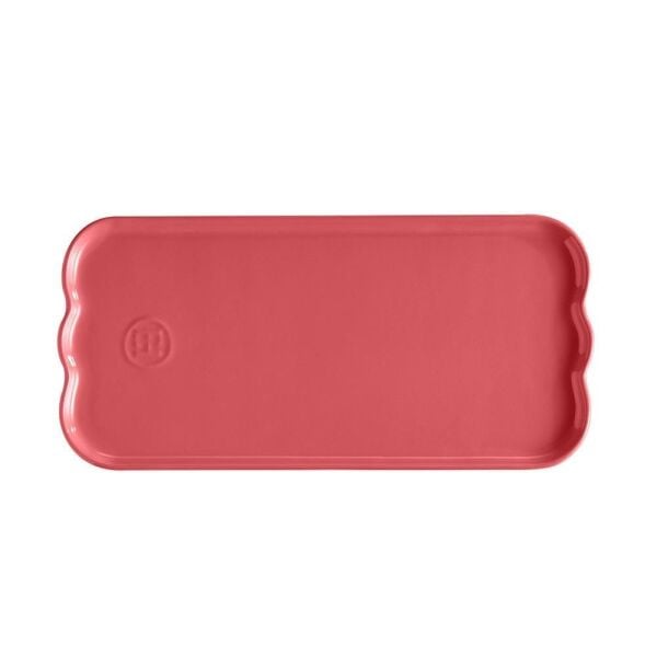 Emile Henry Madeleine Servis Tabağı 2 x 15 x 31,5 cm Pembe