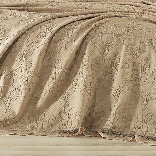 Nazik Home Rosella Nevresim Pike Set-Bej