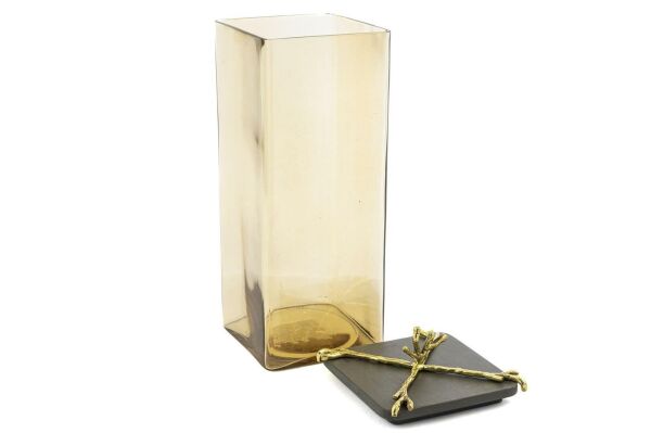 Mikasa Moor Branch Amber Cam Kavanoz 10x29cm