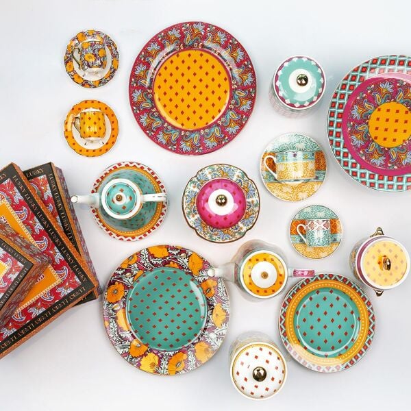 Lucky Art Eliana Bone 27 cm 4'lüTabak Seti