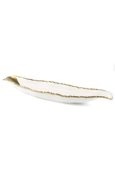 Mikasa Moor Porselen Beyaz Gold Uzun Servis 50 x 11 x 5 cm