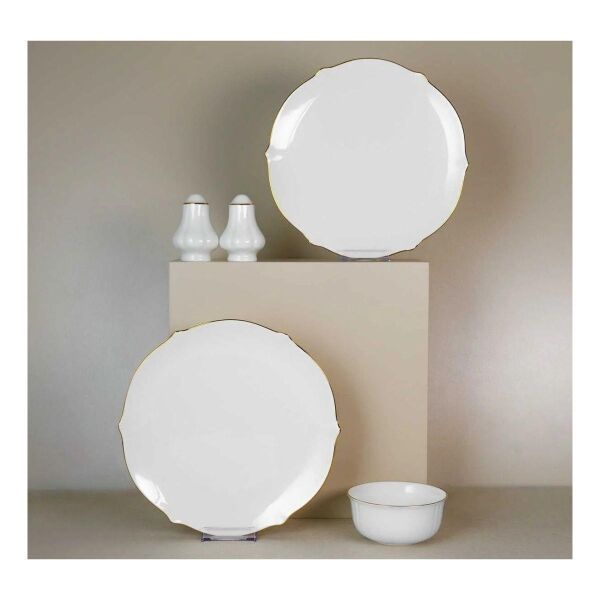 Evaliza Magnolia Premium Gold 60 Parça Yemek Takımı