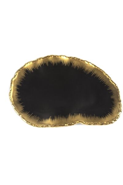 Mikasa Moor Porselen Siyah Gold Servis 37 x 25 cm