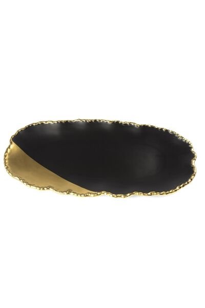 Mikasa Moor Porselen Siyah Gold Servis 49 x 22 cm