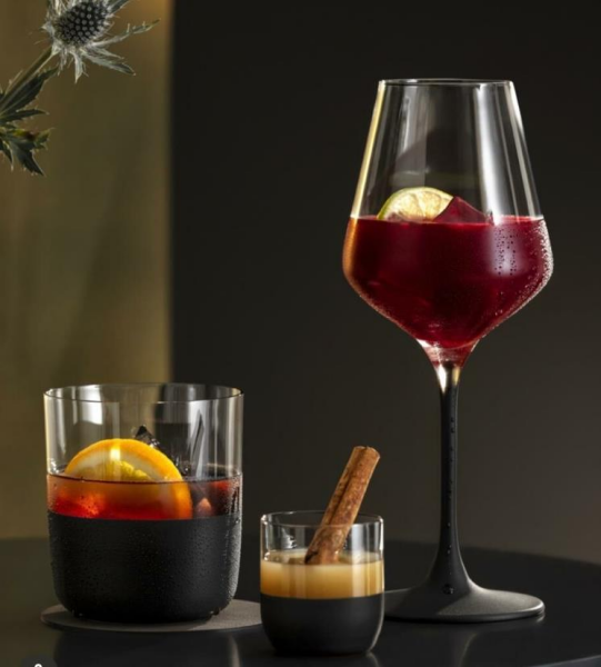 Wanelli Wn1177 Ballet Siyah Su Bardak 6'lı 350 ml