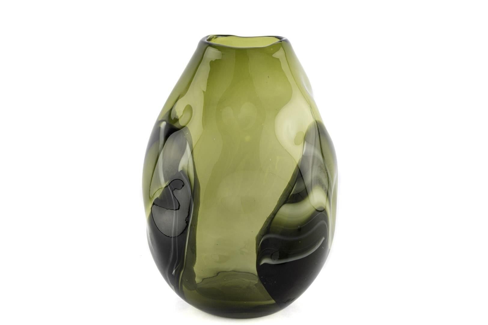 Mikasa Moor Yeşil Degrade Cam Vazo 25x19x32cm