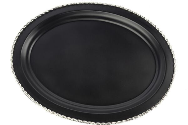 Mikasa Moor Siyah Oval Tepsi 46x35 cm