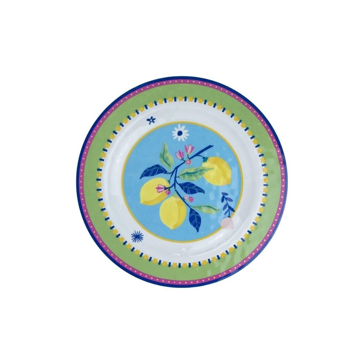 Baci Milano Mamma Mia 6lı Limon Desenli Yemek Tabağı 28cm