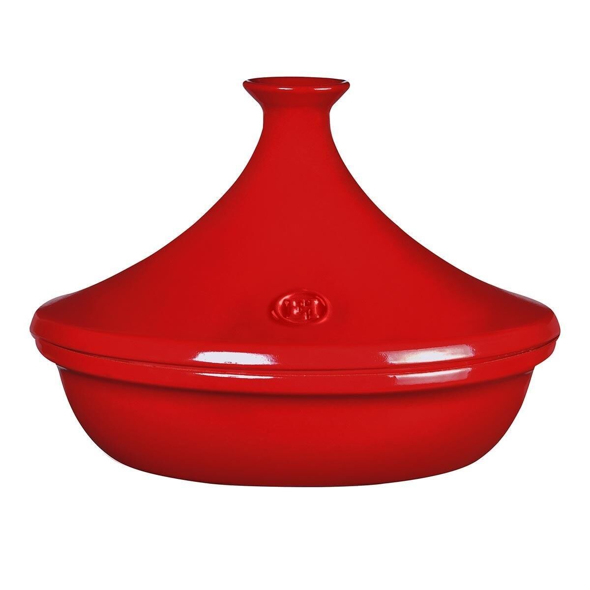 Emile Henry Ateşe Dayanıklı Tajin 32 cm 5 Lt Kırmızı/Burgundy