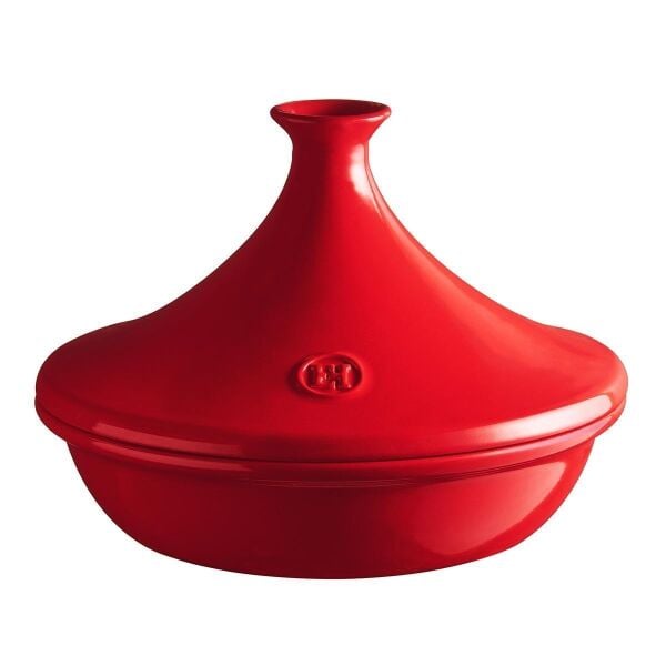 Emile Henry Ateşe Dayanıklı Tajin 32 cm 5 Lt Kırmızı/Burgundy