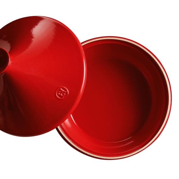Emile Henry Ateşe Dayanıklı Tajin 32 cm 5 Lt Kırmızı/Burgundy