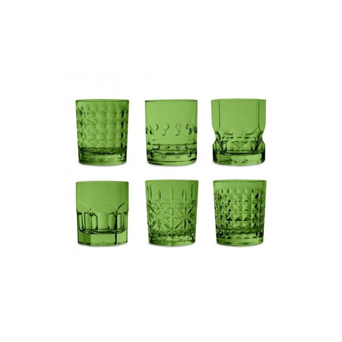 Baci Milano Crystal Touch 6lı Bardak Seti 300ml Yeşil