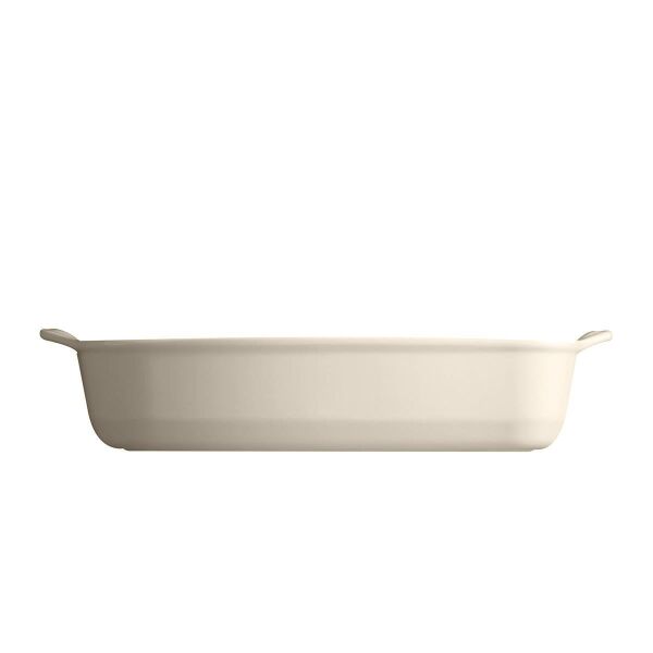 Emile Henry Fırın Kabı Dikdörtgen 36x23 cm Krem