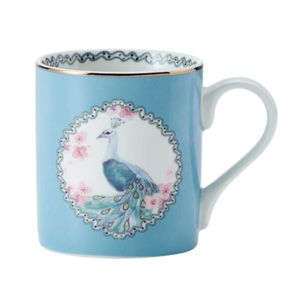 Mikasa Fine China 280 ml Düz Taraflı Kupa Tavus Kuşu