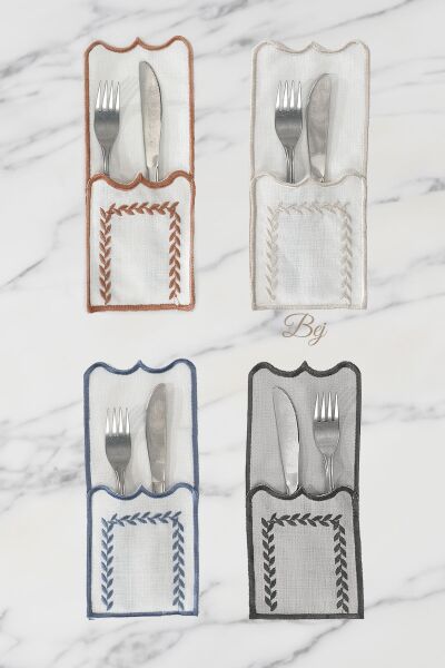 Nazik Home Olimpos 4'lü Leke Tutmaz Kaşıklık-Bej