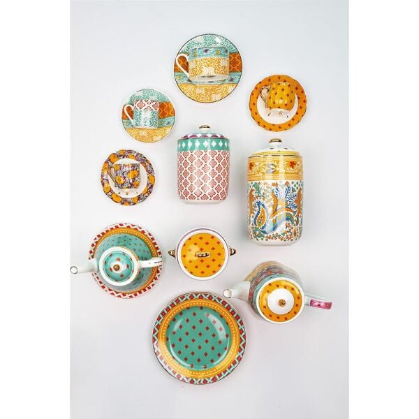 Lucky Art Eliana Bone 20 cm 4'lüTabak Seti