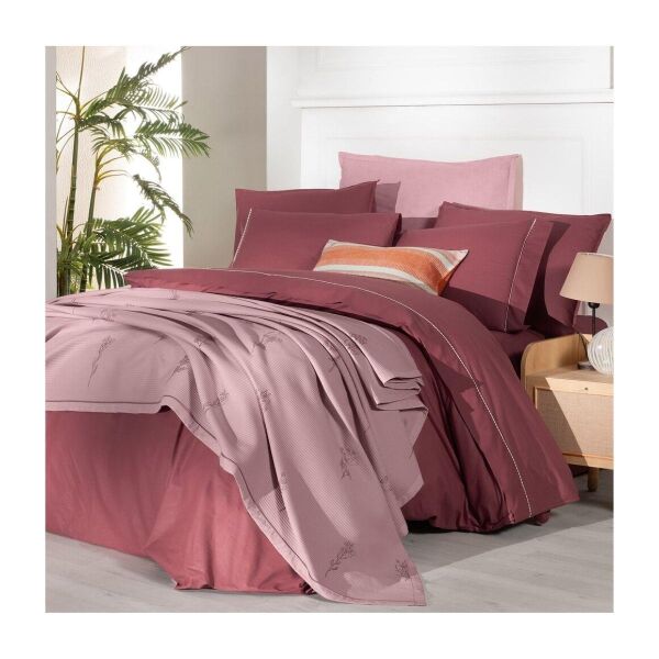 Sarev Eva Eldon Takım Pike Takımı  Nevresim Seti 1 Yastık-Pembe