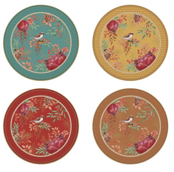 Easy Life 4'lü Porselen Pasta Tabağı 19 cm